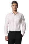 Van Heusen Men's Checkered Slim Fit Shirt (VHSFRSLBO89224_Orange 39)