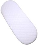 BabyPrem Moses Basket Foam Mattress 74 x 28 x 3.5cm Standard/Quilted Option Quilted