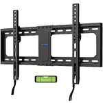 USX STAR UL Listed Fixed TV Wall Mount for 37-82 Inch TVs, Low Profile TV Mount Fits 16", 18", 24" Studs, Wall Mount TV Bracket with Quick Release Lock, Max VESA 600x400mm, Holds up to 132 lbs