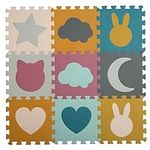 PLAY 10 Baby Play Mats for Floor, F