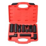 Prokomon 10 Pieces Oxygen Sensor Socket Set; Oxygen Sensor Wrench Removal Tool; Oil Pressure Sensor Socket; o2 Sensor Socket Wrench