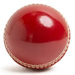 ZIPPER UK Cricket Ball for Practice and Matches Play Seam, Swing, Bounce, Junior & Senior (Red, Pack of 1)