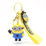 Daiyamondo Upgrade your key game With Elegant Anime 3D rubber Key rings Featuring A long Bow Suitable For Car | Bike Key rings | Gifts | Novelty | Bag Charm| (Mini Double Eye Small Smile)