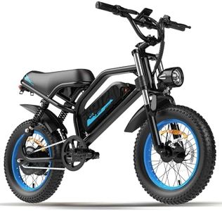 VDL Mountain Electric Bike for Teenager, 16" Fat Tire Ebike, Wider Seat 800W Peak Motor, Removable Battery, Front Fork Suspension, 20MPH, UP to 35 Miles Mountain Ebike, for Leisure Riding&Commuting