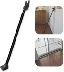 SECURITYMAN 2-in-1 Door Security Bar & Sliding Door Security Bar - Door Jammer Constructed of High Grade Iron - Black Door Stoppers Security Bar