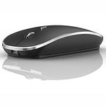 Bluetooth Wireless Mouse for Mac MacBook Pro MacBook Air iMac Laptop Chromebook (Black)