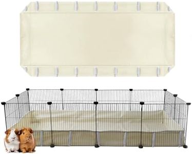 FULUE Guinea Pig Waterproof Cage Liner C&C 2x4,Guinea Pig Cage Canvas Bottom Replacement 56x28 55x27Beige (C&C 2X4)
