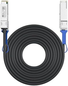 H!Fiber.com 100G QSFP28 DAC Cable, 0.5m 100GBASE-CR4 QSFP28 Passive Direct Attach Copper Twinax Cable for Cisco QSFP-100G-CU0.5M,30AWG, 1.64ft
