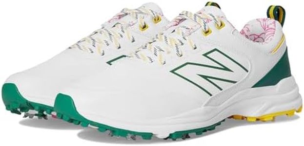 New Balance Men's Brighton V2 Golf Shoe, White/Green, 11