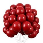 RUBFAC 120pcs Ruby Red Balloons 12 