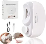 Bufccy Electric Baby Nail Clippers, 2-in-1 Polished Automatic Baby Nail Trimmer, Safe & USB Rechargeable Baby Nail File with Nail Clip Storag, LED Light, Nail Clipper Suitable for Babies, Kids