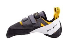 EVOLV Shaman Rock Climbing Shoe for Sport, Bouldering, & Multi-Pitch Climbing, Gold/Grey/White, 14
