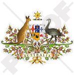 AUSTRALIA Australian Coat of Arms Badge Crest 112mm (4.4") Vinyl Bumper Sticker, Decal