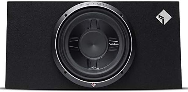 Rockford Fosgate Punch P3S-1X12 P3S Single 12" Shallow Loaded Enclsoure Subwoofer, Black