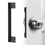 MOSECYOU Door Latch Guard Plate, Outswing Door Security Protector, Door Latch Shield, Cover to Block Access to The Door Lock/Deadbolt Latch (7 in. - 1pack)