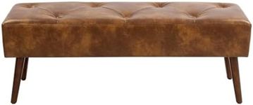 Furniliving 44 Inch Tufted Leather 