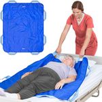 EYRA Slide Sheets for Moving Patients on Bed - 48”x40” Draw Sheets for Hospital Bed for Elderly - Positioning Bed Pad with Handles for Turning, Repositioning and Lifting - Patients Transfer Board