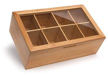 White Whale you think, we bring Wooden Tea Box Storage Organizer Taller Size Holds 120+ Standing or Flat Tea Bags