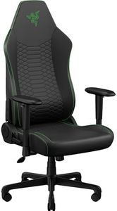 Razer Iskur V2 X NewGen Ergonomic Gaming Chair — Built-in Lumbar Support, Cooltouch Gen-2 EPU Leather, Ultra-Wide Seat Base, Adjustable 152 Degree Recline, Foam Cushions — Black/Green
