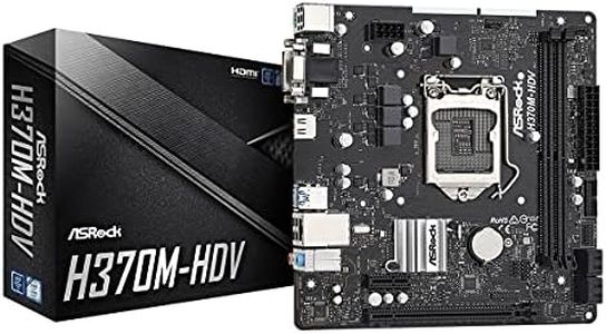 ASRock H370M-HDV LGA1151/ Intel H370/ DDR4/ SATA3&USB3.2/ Micro ATX Motherboard