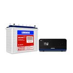 Luminous Inverter & Battery Combo (Zelio+ 1100 Pure Sine Wave 900VA/12V Inverter, Red Charge RC 25000 Tall Tubular 2000Ah Battery) for Home, Office & Shops