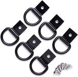 6 Pcs D-Ring Tie Down Anchors 1/4" 