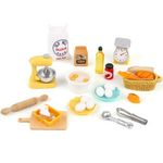 Miniature Food Toys Set, 1 : 12 Dollhouse Miniatures Kitchen Accessories Flour Egg Bread Resin Dollhouse Decor Food Mini Statue Model Doll House Miniatures Items for Kids Birthday