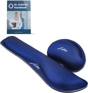 Doctor Developed Ergonomic Wrist Rest for Mouse & Keyboard and Perfect for Good Wrist Health, Posture & Joint Conditions by Dr Arthritis - Blue