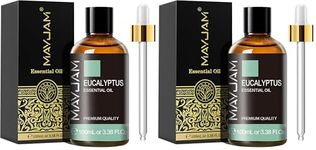 MAYJAM Eucalyptus Essential Oils 100ML, Eucalyptus Oil for Diffuser, Humidifier, DIY, Home, Office (Pack of 2)