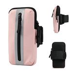 Prime Comfort Running Phone Holder Armband, iPhone Arm Bands for Exercise, Running Arm Bands for Cell Phone, Phone Purse Cell Phone Holder for Walking (Pink)