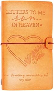 XPL Son Memorial Remembrance Gift-Bereavement Gift-Refillable Travel Photo Diary Journal-Those We Love Don't Go Away-Letters to My Son in Heaven,In Loving Memory-Sympathy Gifts for Loss of Son