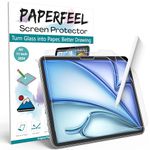 PAPERFEEL [2 Pack] Screen Protector for iPad Air 11 Inch 2024 M2 Model, Matte PET Paper Screen Guard Film for Drawing, Writing - Anti Glare, Anti Fingerprint, Anti Scratch, Easy Installation