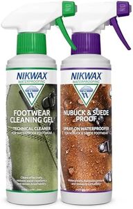 Nikwax Footwear Cleaning Gel Spray and Nubuck & Suede Proof Spray Double Pack