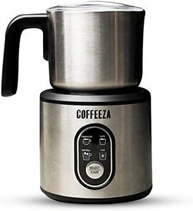 COFFEEZA Frothimo Milk Frother for Coffee, 4 in 1 Electric Detachable Milk Frother and Heater | Made of Stainless Steel with Hot & Cold Foam Function for Latte, Cappuccino, Macchiato, Hot Chocolate