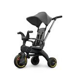 DOONA Liki Baby Trike S1 - Premium Foldable Toddler Tricycle with parent handle for ages 10 Months to 3 Years - Grey