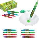 Juicy Drop Sour Candy Gel Pen - Halloween Bulk Candy 12 Ct - Sour Liquid Candy in Fruity Flavors - Individually Wrapped For Halloween Party Favors & Trick or Treating Halloween Goodie and Candy Bags