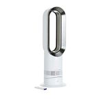 Dyson AM09 Hot and Cool Fan, White/Silver