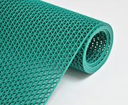 Purav Light Anti-Skid Anti Slip Waterproof Green Rubber Mat for Bathroom Floor Home and Outdoor Entrance Door Mats, 2x24 feet, Green