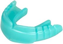 OPRO Snap-Fit Instant Level Adult and Kids Sports Mouthguard for Braces with Strap, Gum Shield for Hockey, Lacrosse, Rugby, MMA, Boxing and Other Contact and Combat Sports (Green, Mint Flavoured)