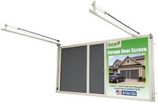 Lifestyle Screens Garage Door Screen - Retractable Screen Door with Charcoal Fiberglass Mesh for Ventilation, Privacy, Protection, and Bug Control, Fits Various Garage Openings, Sandstone (9'Wx7'H)