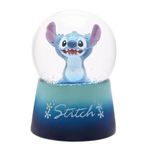 Widdop Disney Icon Lilo and Stitch Waterball Snow Globe with Gift Box, Red, Pink, Purple, 12cm x 12cm