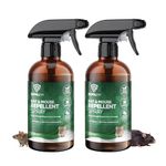 REPELEM Rat & Mouse Repellent Spray - Peppermint Oil Mouse & Rat Deterrent, Natural Rodent Repellent, Mouse Poison Alternative, Fast Acting, Non-Toxic, Rat Repellent, Safe Around Pets - 250ml (2 Pack)