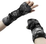 Goth Grungr Arm Wearmers Punk Gloves For Women or Men Gothic Arm Sleeve Rock Style, Tie Dye Fingerless Gloves Rock, One Size