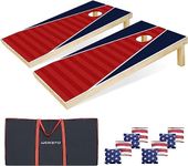 4×2FT/3×2FT Cornhole Set Corn Hole Boards: Wooden Cornhole Boards Premium Bean Bag Toss Game Set, w/ 8 Corn Hole Bags and Scoreboard, Corn Holes Outdoor Games for Adults and Family (Style C(4 * 2'))