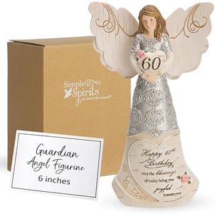 Pavilion Gift Company 82415 Elements Angels - Happy 60th Birthday May The Blessings of Today Bring You Joyful Tomorrows