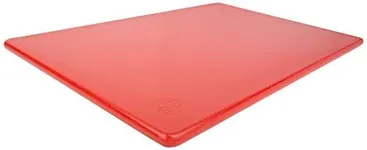 Thirteen Chefs Cutting Boards for Kitchen - 18 x 12 x .5" Red Color Coded Plastic Cutting Board with Non Slip Surface - Dishwasher Safe Chopping Board