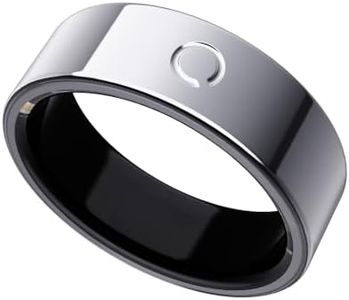 opove O Ring Smart Ring for Women Men, Sleep Fitness Tracker, Silver-9