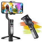 hohem Gimbal Stabilizer for Smartphon - Hohem smartphone gimbal, Various Professional Shooting Functions for Vlog Youtuber, Portable, Face Track 3.0, Gimble for iPhone and Android - iSteady X, Black