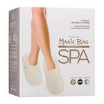 Magic Bag Spa Collection Heatable Slippers Ivory Plush, Small-Medium