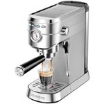 CASABREWS Espresso Machine 20 Bar, Professional Espresso Maker with Milk Frother Steam Wand, Compact Espresso Coffee Machine with 34oz Removable Water Tank for Cappuccino, Latte, Gift for Dad or Mom